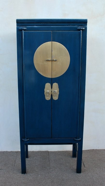 Tall Navy Blue 2 Door Wedding Cabinet